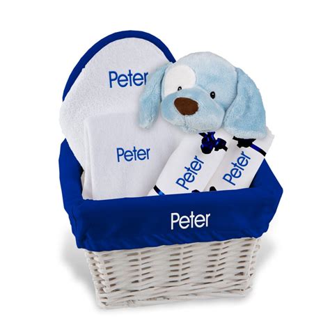 Personalized Baby Gift Basket Baby Boy Gift Basket Bib 2