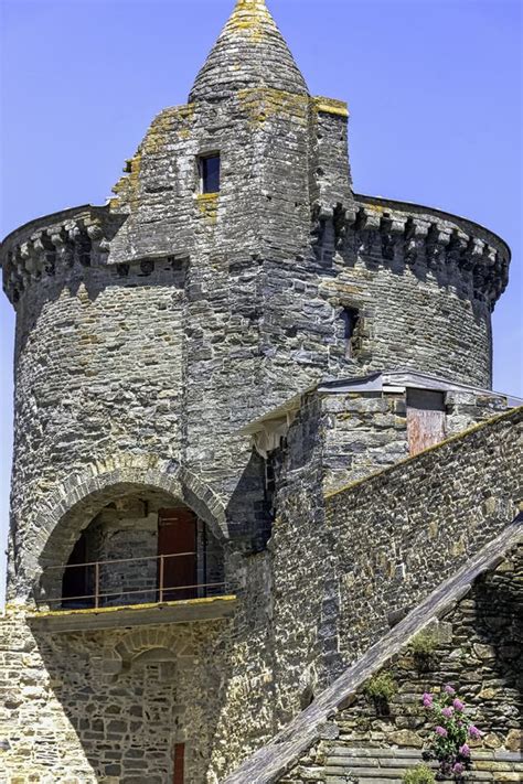 Chateau De Vitre - Medieval Castle in the Town of Vitre, France Stock ...