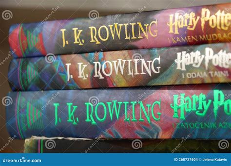 J. K. Rowling Books editorial stock image. Image of cosy - 268727604