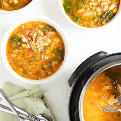 Instant Pot Tuscan Sorghum & Sausage Soup - Sorghum Checkoff