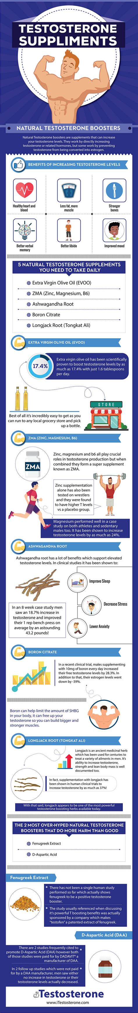 Infographic: 5 Natural Testosterone Supplements You Should Take