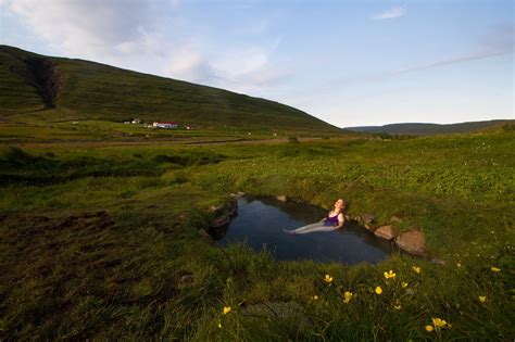 Iceland hot spring - From the natural hot spring in Heydalur, in the ...