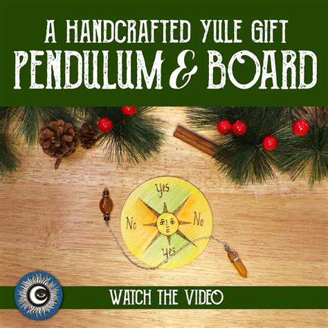 How to Make a Pendulum & Pendulum Board - DIY Craft Yule Gift for ...