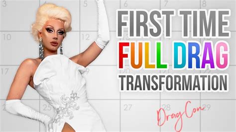 First Time In Full Drag Transformation - YouTube