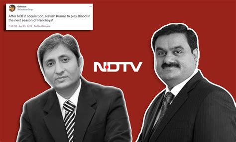 Adani Group To Grab 29.18% Stake In NDTV; Ravish Kumar Junks ...