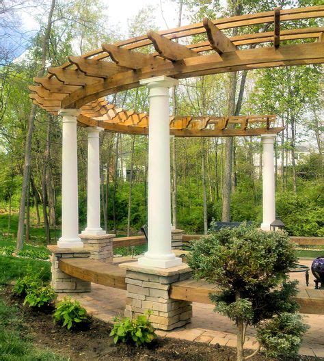 curved cedar pergola ideas picture | Curved pergola, Backyard pergola ...