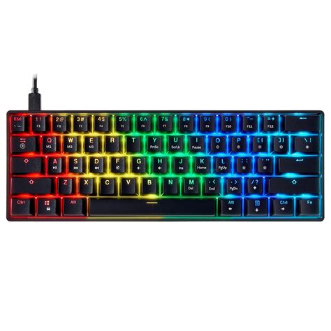 Buy Mizar MZ60 LUNA Mechanical Gaming Keyboard | 60% Keyboard 62 Key ANSI US Layout | RGB LED ...