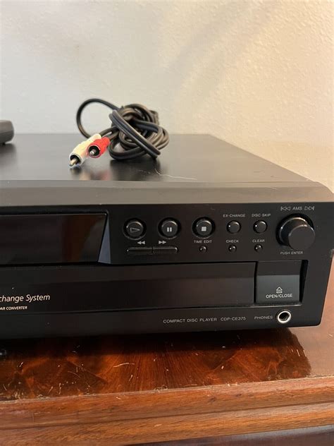 Sony CDP-CE375 5 Disc CD Changer Player Carousel with Remote & Cables | eBay