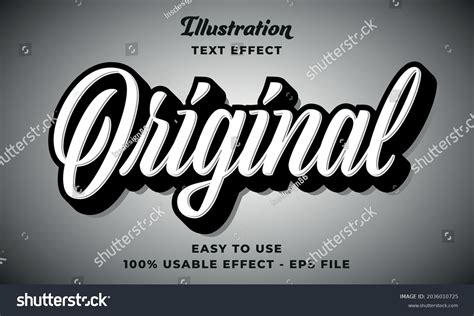 Editable Original Vector Text Effect Modern Stock Vector (Royalty Free) 2036010725 | Shutterstock