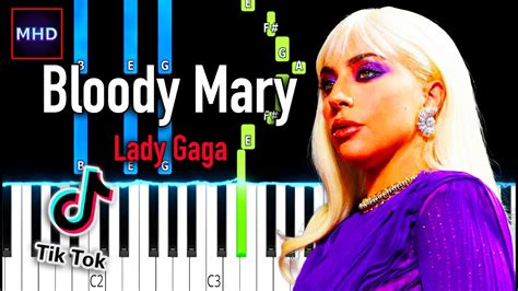 Bloody Mary Lady Gaga Piano Music at Harold Tomlinson blog