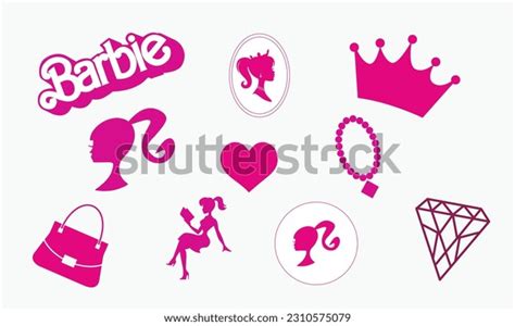 Colección vectorial Barbie popular en papel,: vector de stock (libre de regalías) 2310575079 ...