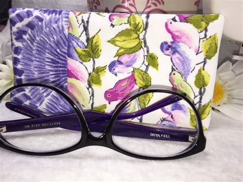 Purple Glasses Case Eyeglass Case Sunglasses Pouch Slip