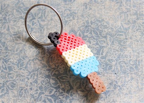 Perler Bead Popsicle Keychain Charm Tutorial | Woo! Jr. Kids Activities ...