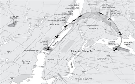 Flight 1549 Path (Sully Flight) [1000x625] : MapPorn