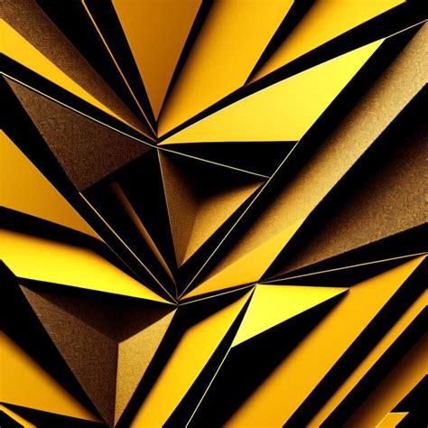 Premium AI Image | yellow geometric background