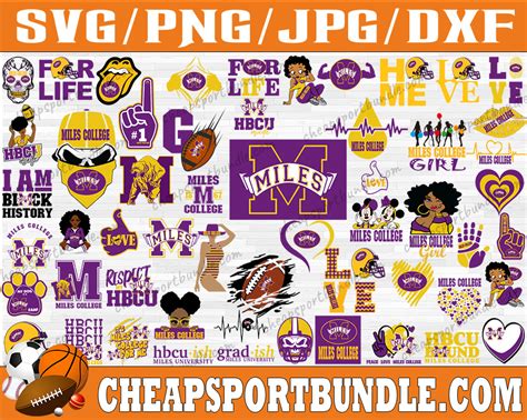 Bundle 55 Files Miles College Football Team Svg, Miles Colle - Inspire ...