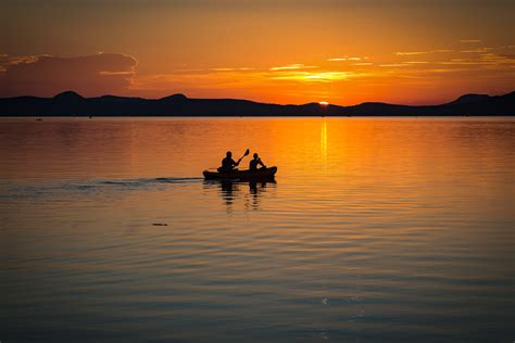 Free Images : landscape, sea, ocean, horizon, light, sunrise, sunset, boat, morning, dawn ...