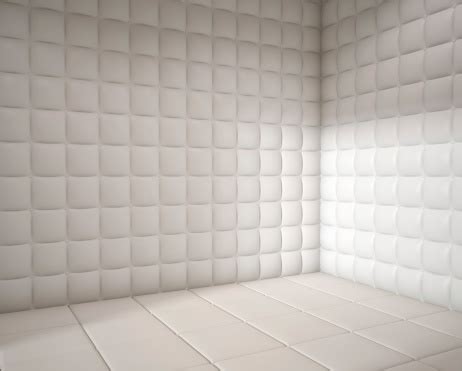 Empty White Padded Room Stock Photo - Download Image Now - Padded Room ...