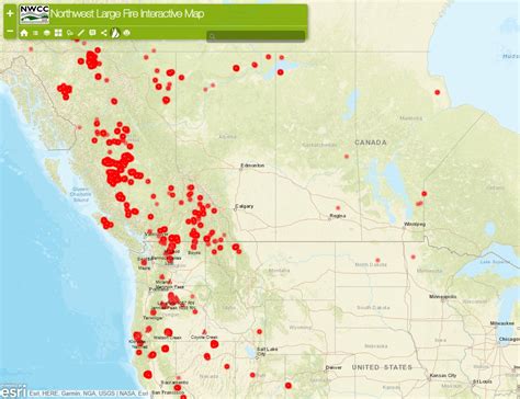 Washington State Large Fire Map - Elaine Marsiella