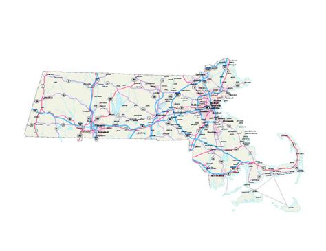 Massachusetts Road Map