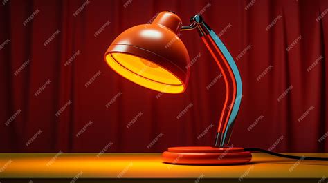 Premium AI Image | Modern Desk Lamp With Hyperrealistic Illustration Style
