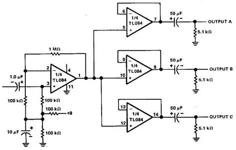 op amp - Active audio splitter (Line levels) - Electrical Engineering Stack Exchange