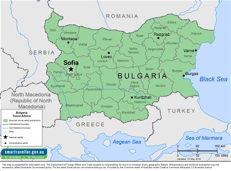 Mapa De Bulgaria