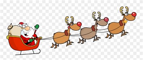 Santa And Reindeer Gif Images - Santa And Reindeer Cartoon Clipart ...