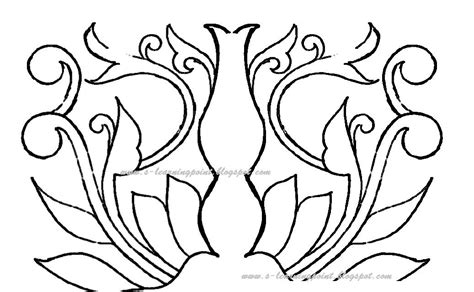 Symmetrical Drawing of Two Flowers