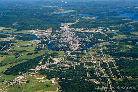 OverflightStock™ | City of Mont-Laurier Quebec Canada Aerial Stock Photo