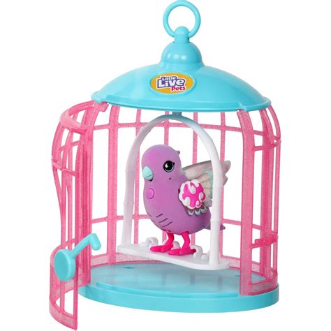 Little Live Pets Lil' Bird & Bird Cage: Polly Pearl | BIG W