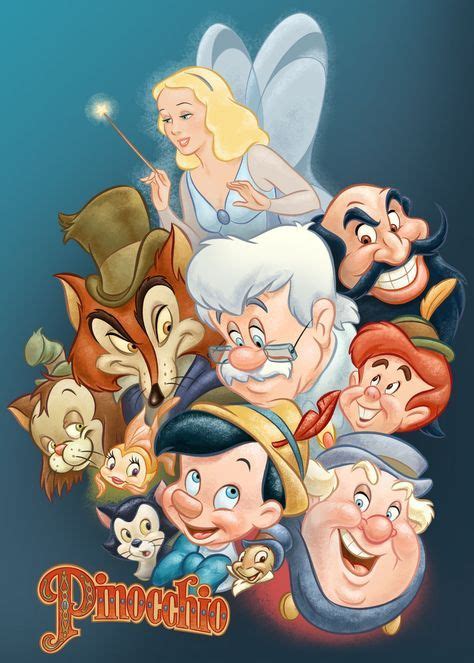 Pinocchio by Pedro Astudillo | Pinocchio disney, Disney images, Disney ...