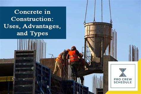 Concrete in Construction: Uses, Advantages, and Types | PRO CREW SCHEDULE