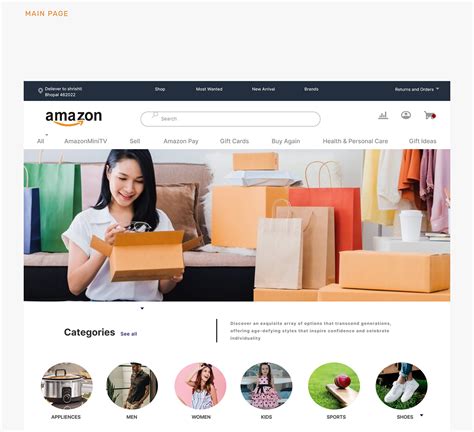 Amazon Landing Page Redesign on Behance