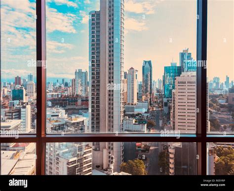 City from office window hi-res stock photography and images - Alamy