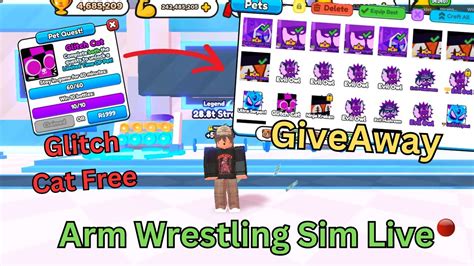 Arm Wrestling Simulator GIVEAWAY! Huge Update coming soon(LIVE 🔴) - YouTube