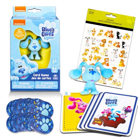 Buy Blue's Clues Card Game Bundle ~ Blue's Clues and You Card Game with Blue's Clues Toy Figure ...