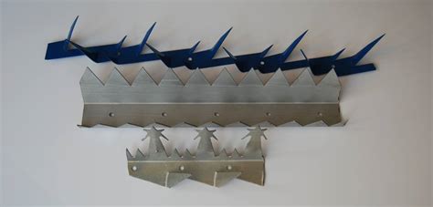 Stainless Steel Wall Spikes as Security Fence in Industry