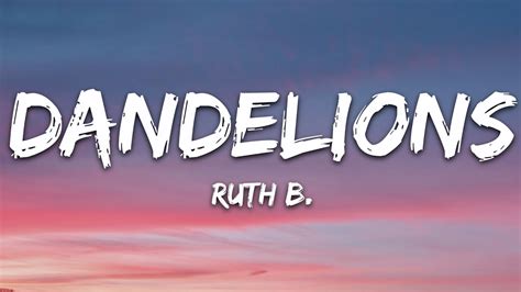 Ruth B. - Dandelions (Lyrics) Chords - Chordify