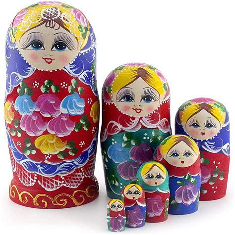 Starxing Traditional Russian Nesting Dolls, 7-Piece