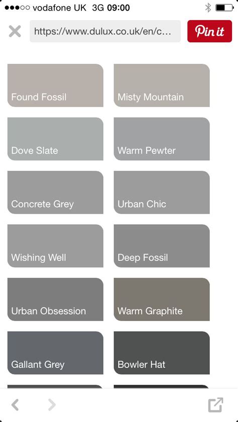 dulux grey colours - Google Search in 2022 | Shades of grey paint, Grey colour chart, Grey paint ...