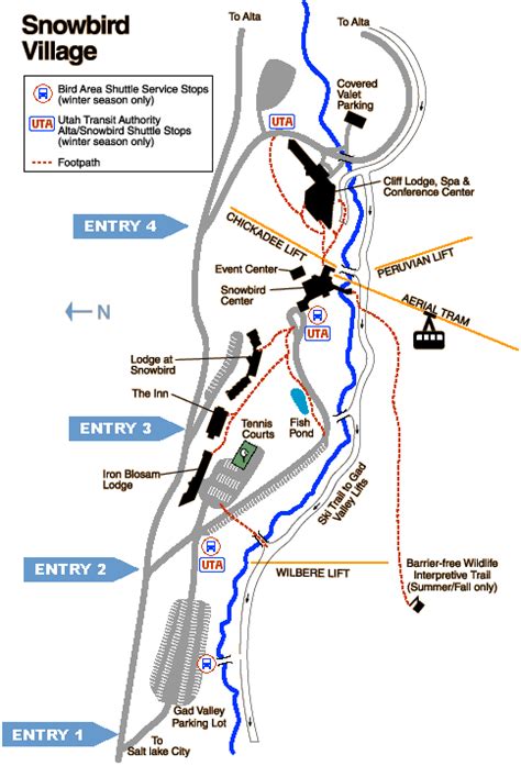 Snowbird Ski and Summer Resort - Resort Map