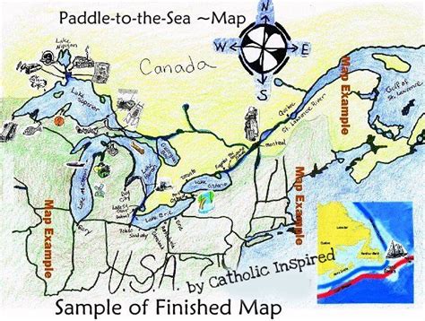 Paddle to the Sea map. Nice! | Literature activities, Literature ...