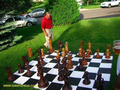 Garden Decoration Ideas - Outdoor Wooden Garden Chess - Perfect for ...