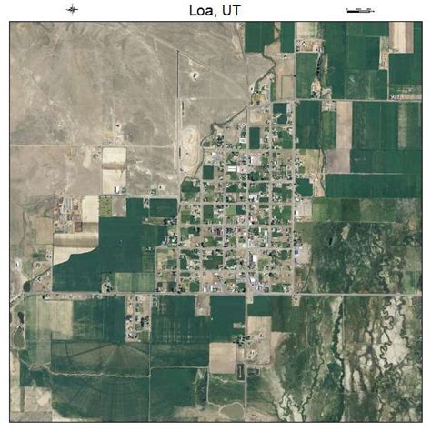 Aerial Photography Map of Loa, UT Utah