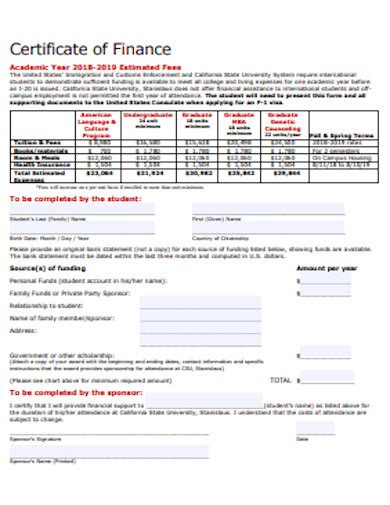 Financial Certificate - 12+ Examples, Format, How To Create, Pdf