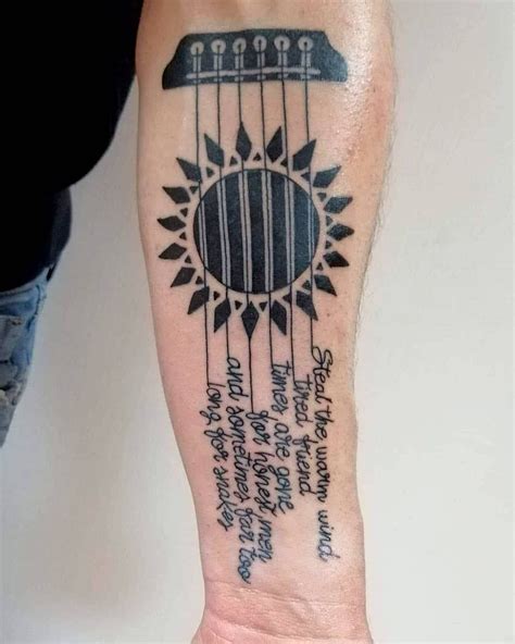 101 Awesome Guitar Tattoo Ideas You Need To See! | Guitar tattoo design ...