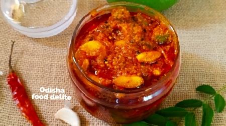 GARLIC MANGO PICKLE « odisha food delite