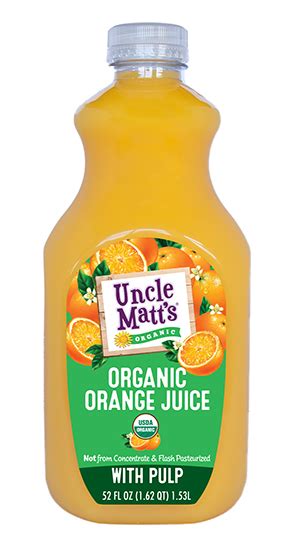 Uncle Matt’s Organic Orange Juice with Pulp – Uncle Matt's Organic