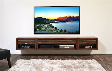 Wall Mounted Floating TV Stands - Woodwaves